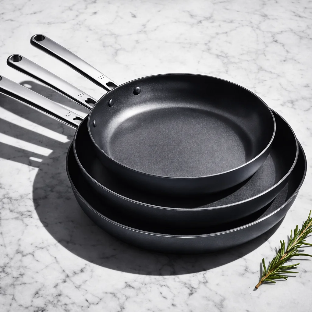 Kolform non-stick stekpanna set - tre storlekar i skandinavisk design
