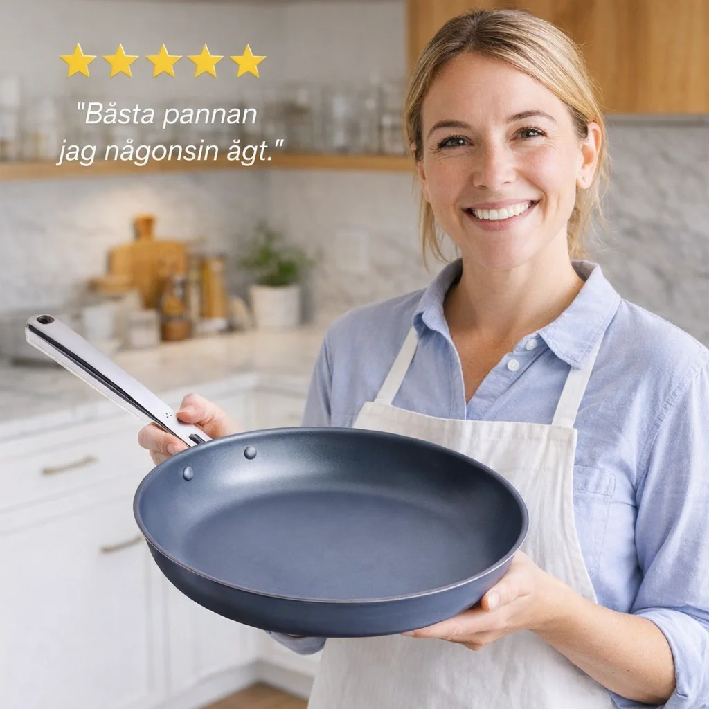 Kolstål Stekpanna med Non-Stick Beläggning - lifestyle view